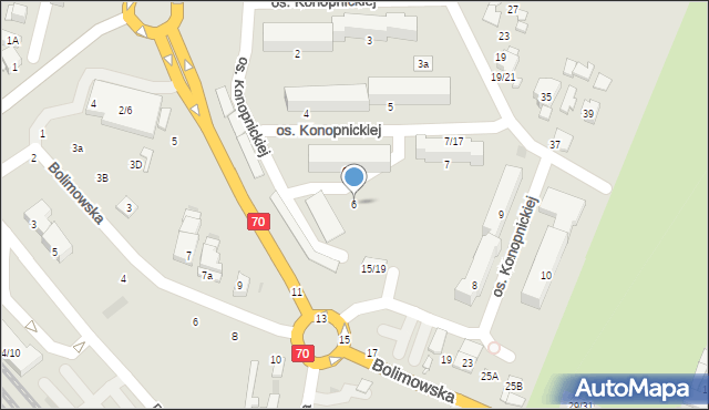 Łowicz, Konopnickiej Marii, 6, mapa Łowicza