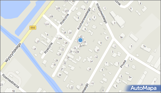 Lubaczów, Kochanowskiego Jana, 19, mapa Lubaczów