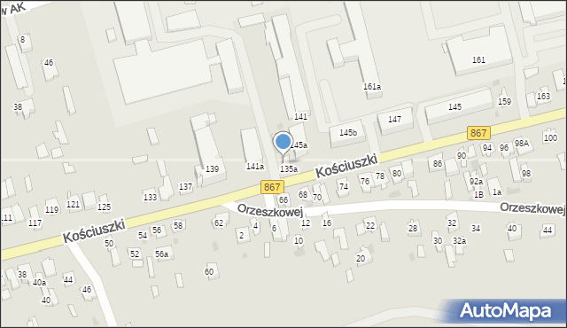 Lubaczów, Kościuszki Tadeusza, gen., 139a, mapa Lubaczów