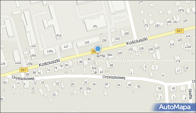 Lubaczów, Kościuszki Tadeusza, gen., 94, mapa Lubaczów