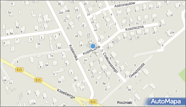 Lubartów, Kosmiczna, 4, mapa Lubartów