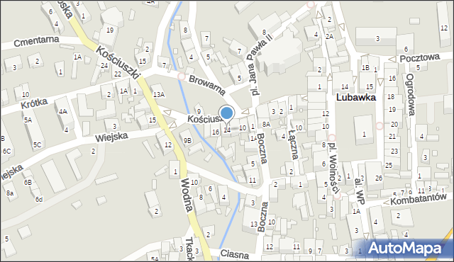 Lubawka, Kościuszki Tadeusza, gen., 14, mapa Lubawka