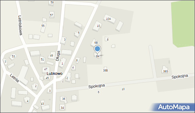 Lubkowo, Kościelna, 6A, mapa Lubkowo