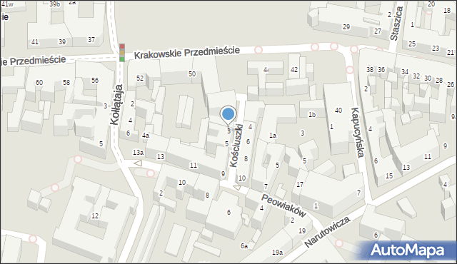 Lublin, Kościuszki Tadeusza, gen., 3, mapa Lublina