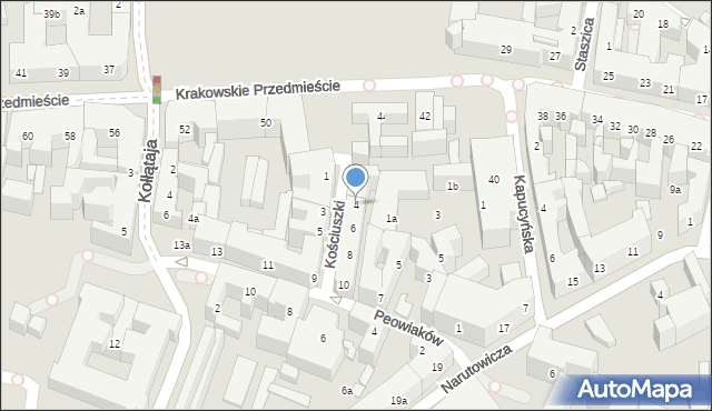 Lublin, Kościuszki Tadeusza, gen., 4, mapa Lublina