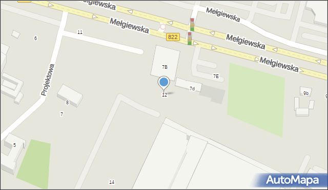 Lublin, Konstruktorów, 12, mapa Lublina