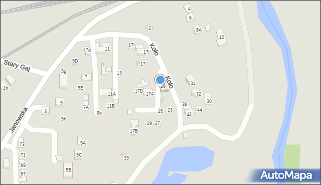 Lublin, Koło, 21, mapa Lublina