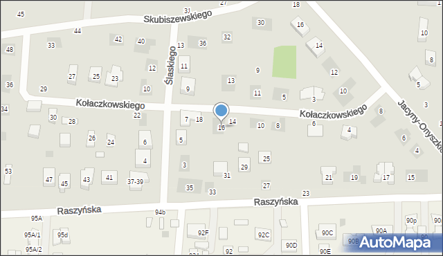 Lublin, Kołaczkowskiego Edwarda, 16, mapa Lublina