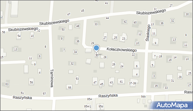 Lublin, Kołaczkowskiego Edwarda, 30, mapa Lublina