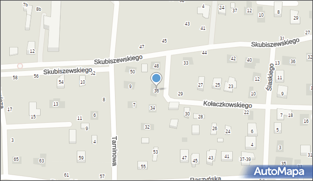 Lublin, Kołaczkowskiego Edwarda, 36, mapa Lublina