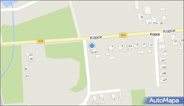 Lubliniec, Kopce, 2, mapa Lubliniec