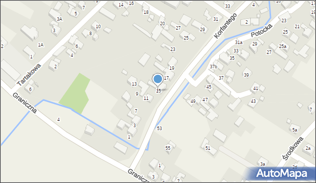 Lubomia, Korfantego Wojciecha, 15, mapa Lubomia