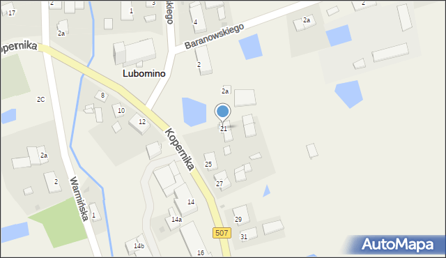 Lubomino, Kopernika Mikołaja, 21, mapa Lubomino