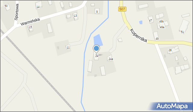 Lubomino, Kopernika Mikołaja, 24, mapa Lubomino