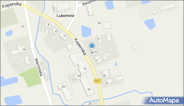 Lubomino, Kopernika Mikołaja, 25, mapa Lubomino