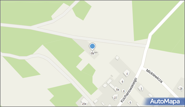 Lucynów Duży, Kochanowskiego Jana, 6a, mapa Lucynów Duży