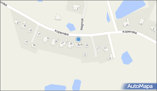 Ługwałd, Kopernika Mikołaja, 23, mapa Ługwałd