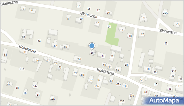 Lutynia, Kościelna, 46, mapa Lutynia