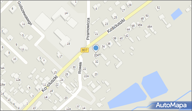Maciejowice, Kościuszki Tadeusza, gen., 32A, mapa Maciejowice