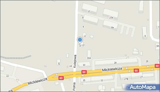 Maków Mazowiecki, Kolejowa, 2, mapa Maków Mazowiecki