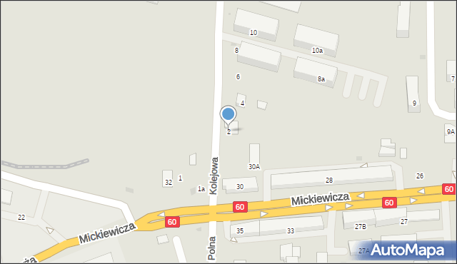 Maków Mazowiecki, Kolejowa, 2, mapa Maków Mazowiecki