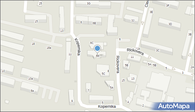 Maków Mazowiecki, Kopernika Mikołaja, 6A, mapa Maków Mazowiecki