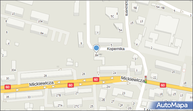 Maków Mazowiecki, Kopernika Mikołaja, 9A, mapa Maków Mazowiecki