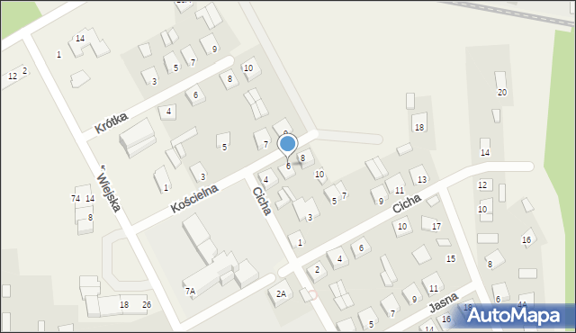 Małaszewicze, Kościelna, 6, mapa Małaszewicze