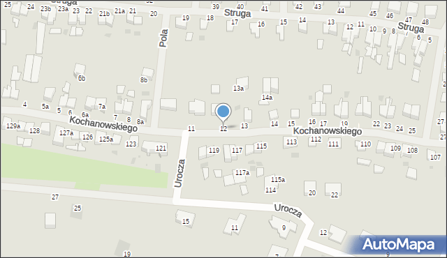 Malbork, Kochanowskiego Jana, 12, mapa Malborka