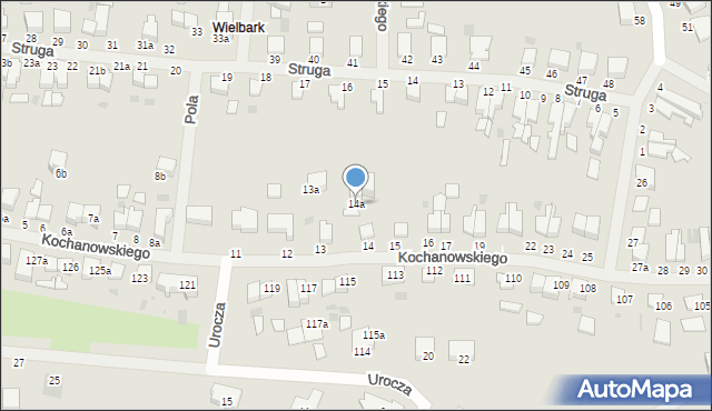 Malbork, Kochanowskiego Jana, 14a, mapa Malborka