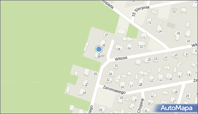 Małkinia Górna, Kochanowskiego Jana, 33, mapa Małkinia Górna