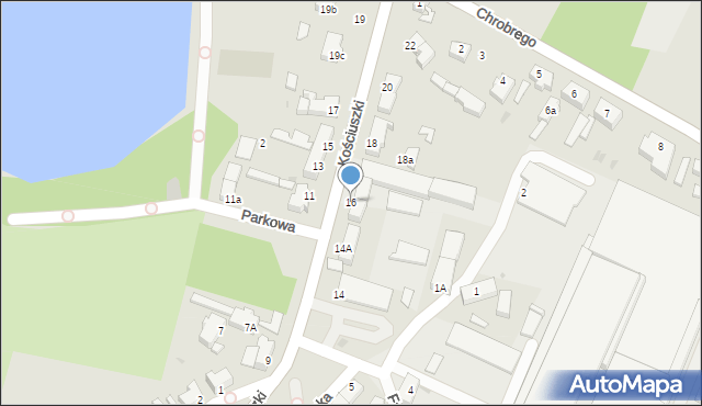 Małomice, Kościuszki Tadeusza, gen., 16, mapa Małomice