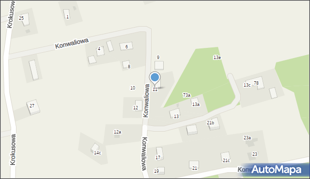 Mały Rudnik, Konwaliowa, 11, mapa Mały Rudnik