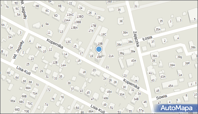 Marki, Kopernika Mikołaja, 19A, mapa Marki