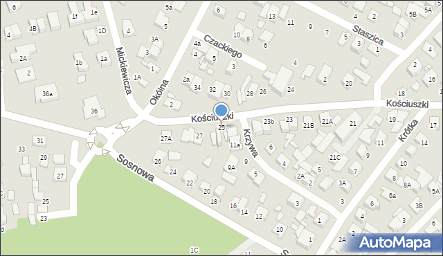 Marki, Kościuszki Tadeusza, gen., 25, mapa Marki