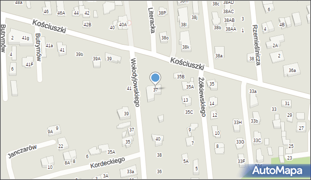 Marki, Kościuszki Tadeusza, gen., 37, mapa Marki