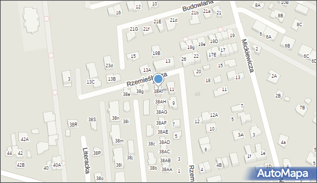 Marki, Kościuszki Tadeusza, gen., 38AI, mapa Marki