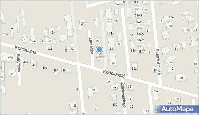 Marki, Kościuszki Tadeusza, gen., 38o, mapa Marki