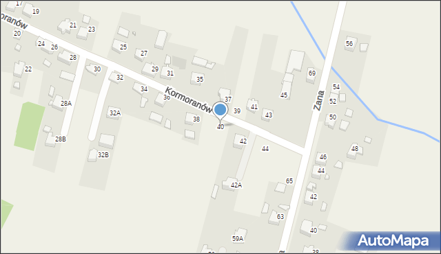 Marklowice, Kormoranów, 40, mapa Marklowice