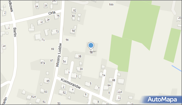 Marklowice, Kormoranów, 5B, mapa Marklowice