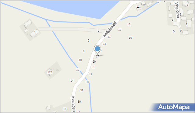 Masłomiąca, Kościuszki Tadeusza, gen., 27, mapa Masłomiąca