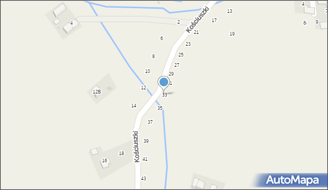 Masłomiąca, Kościuszki Tadeusza, gen., 33, mapa Masłomiąca