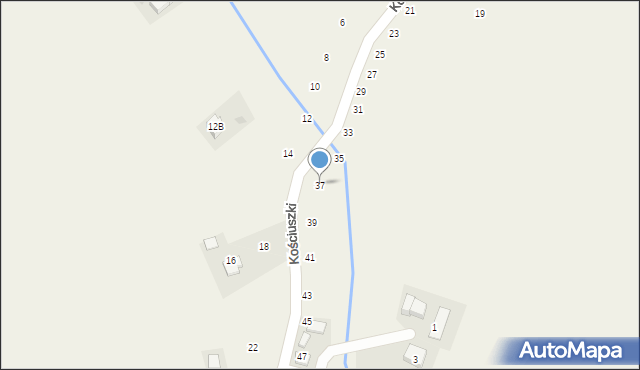 Masłomiąca, Kościuszki Tadeusza, gen., 37, mapa Masłomiąca