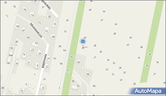 Maszewo Duże, Konopnickiej Marii, 29, mapa Maszewo Duże