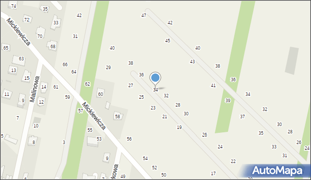 Maszewo Duże, Konopnickiej Marii, 34, mapa Maszewo Duże