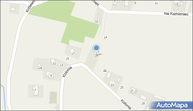 Maszków, Kolonia, 19, mapa Maszków