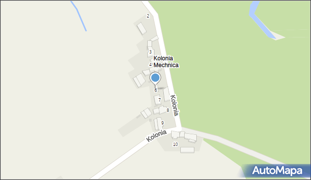 Mechnica, Kolonia, 6, mapa Mechnica