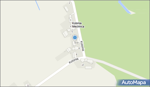 Mechnica, Kolonia, 7, mapa Mechnica