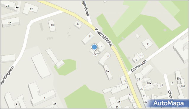 Miastko, Koszalińska, 7a, mapa Miastko