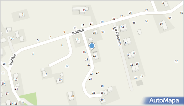 Michałowice, Koźlica, 46, mapa Michałowice